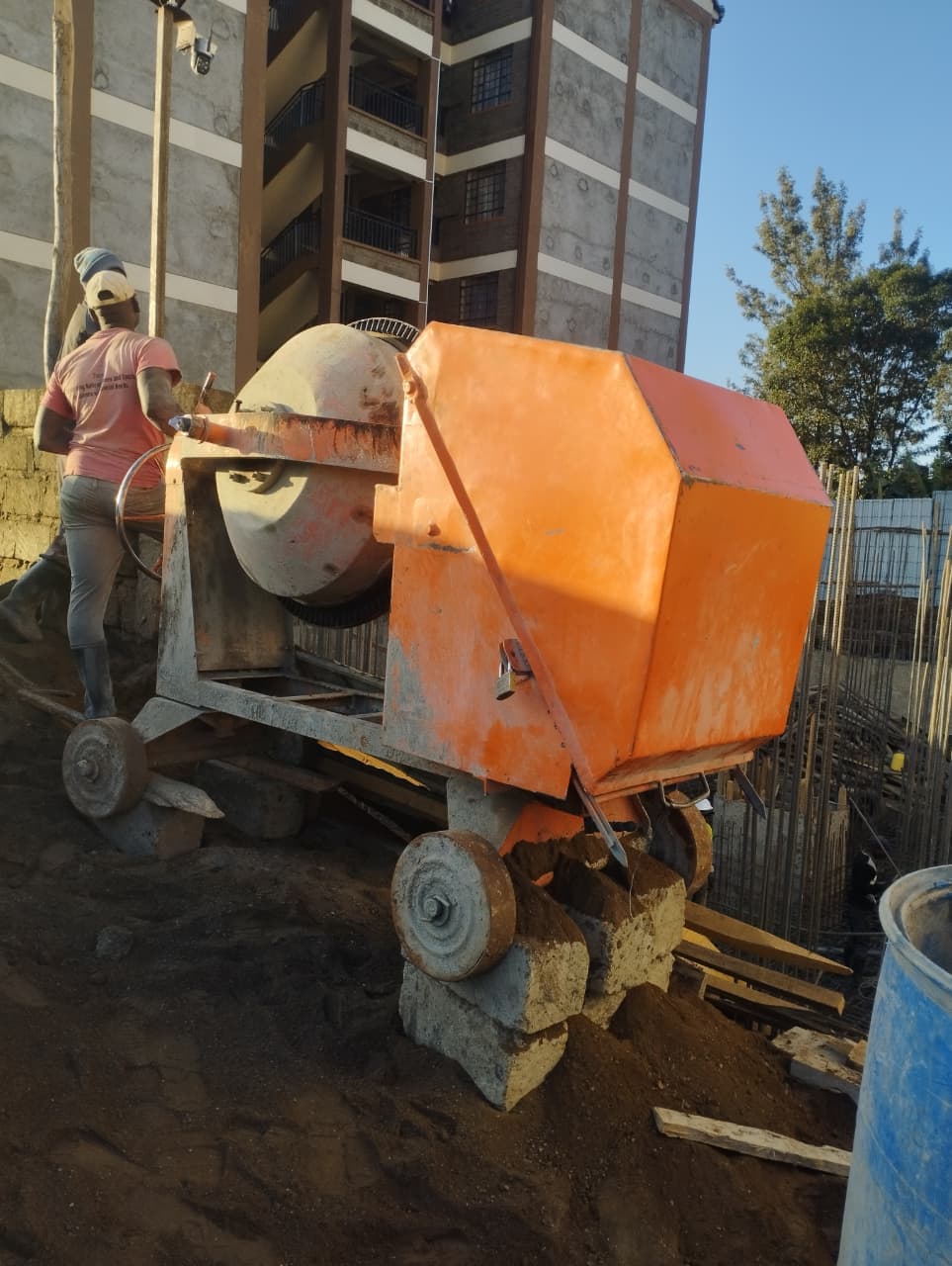Concrete Mixer (Site Drum) — construction equipment available for hire in Nairobi and Kiambu