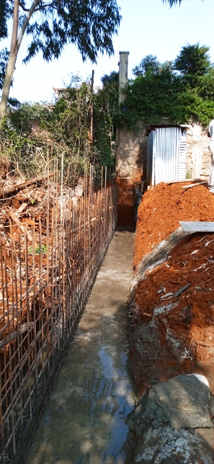 R.C. Retaining Wall — Runda Mhasibu — main site photograph