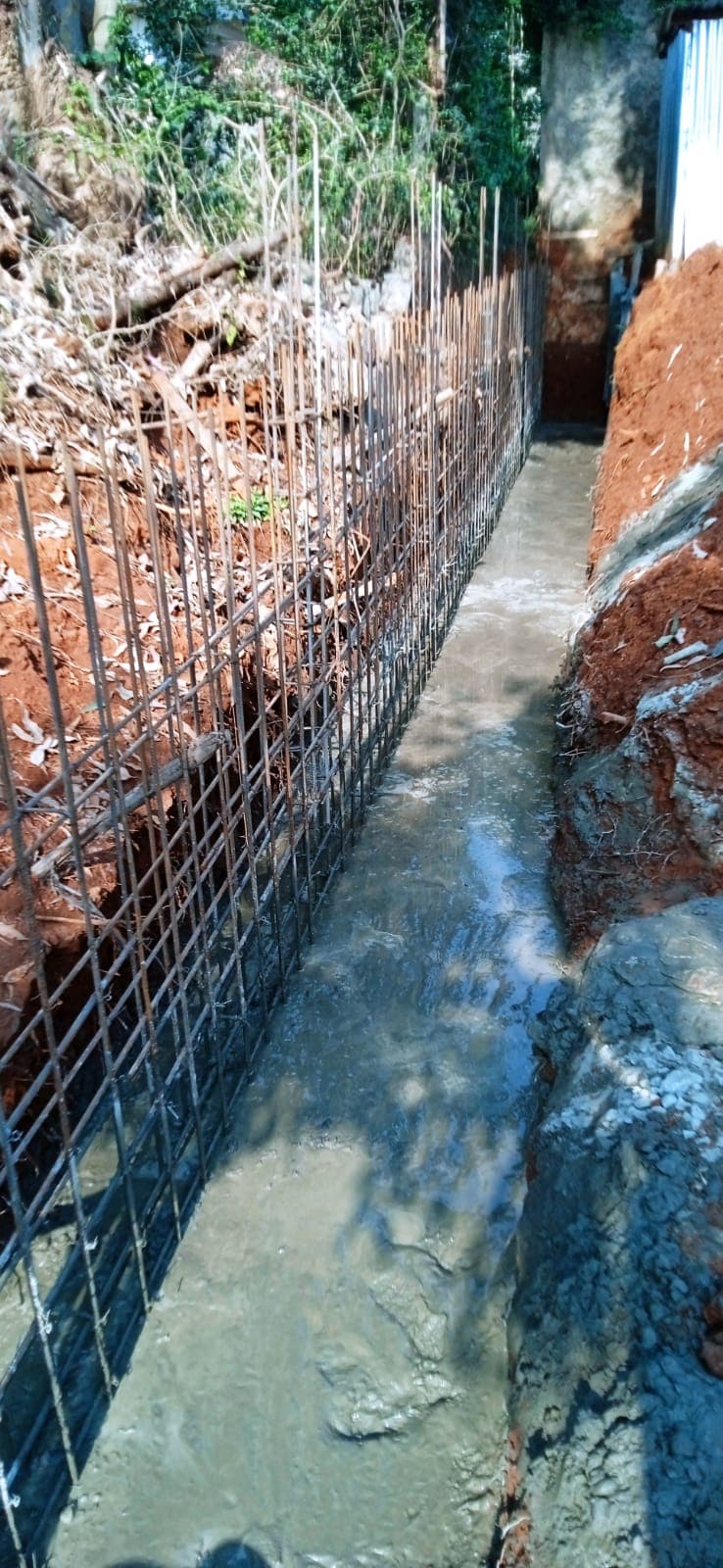 R.C. Retaining Wall — Runda Mhasibu — commercial construction project in Runda Mhasibu, Nairobi