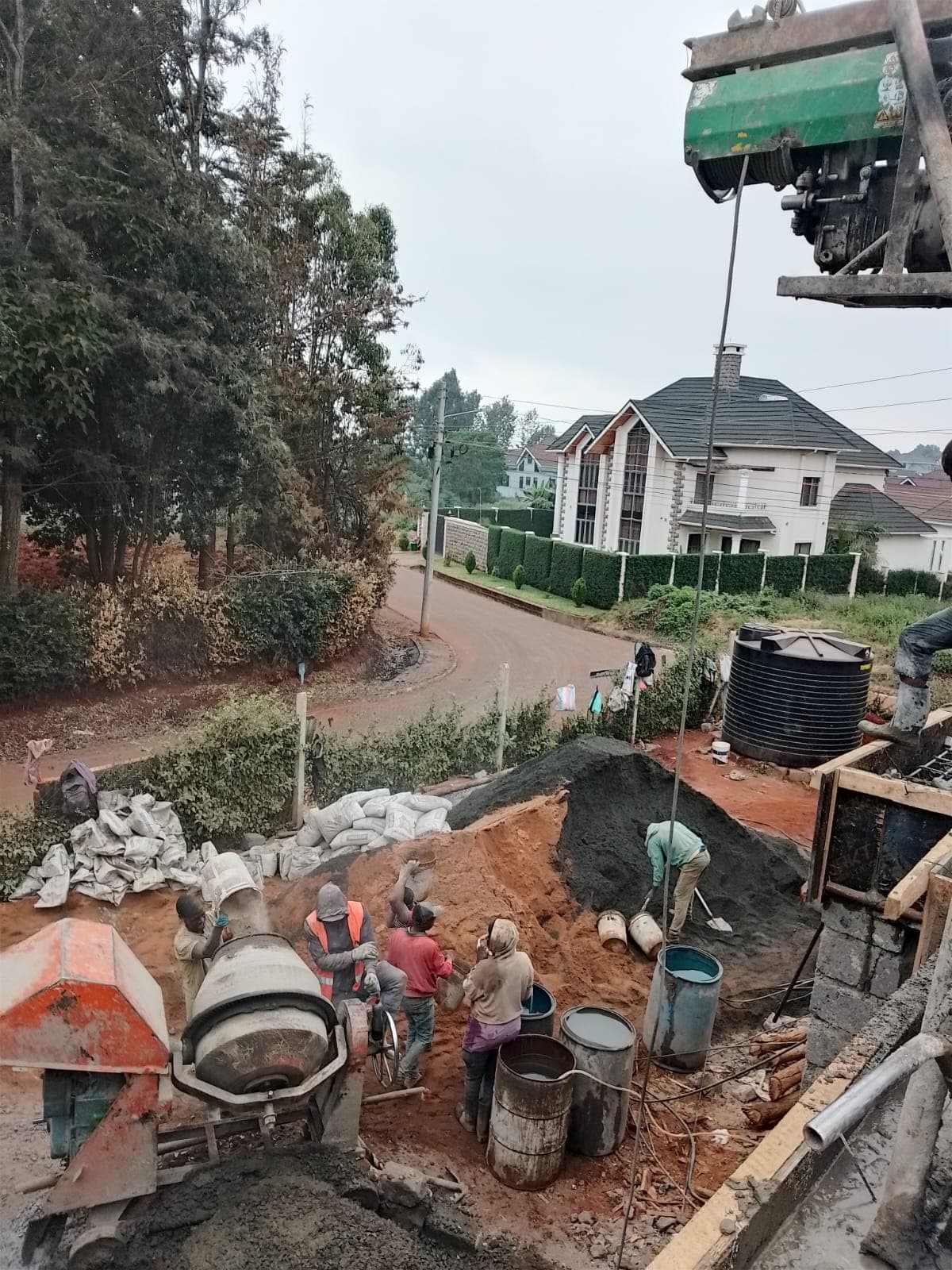 Mushroom Estate Slab Casting — residential construction project in Mushroom Estate, Ruaka